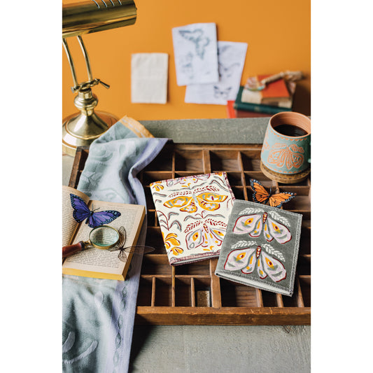 Nocturna Block printed notebook set of 2 / danica studio