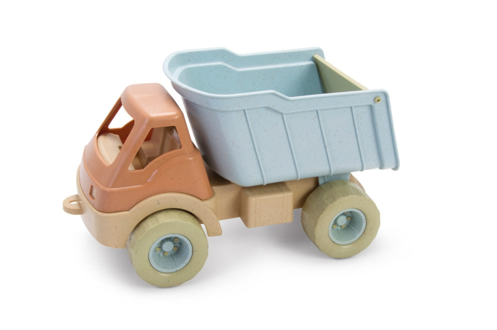 Sturdy and indestructible truck in muted and natural shades, ideal for outdoor and indoor use. The bio truck is made in denmark from organic bioplastic, an award winning, sustainable raw material consisting of 90% sugar cane. intellimass play toys
