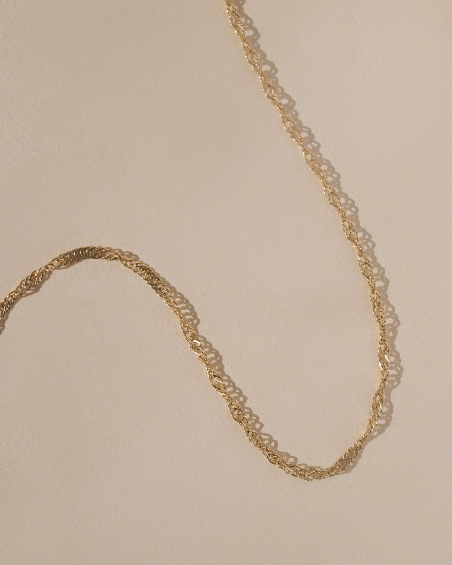 Mountainside Halyard Necklace 18kt gold fill chain