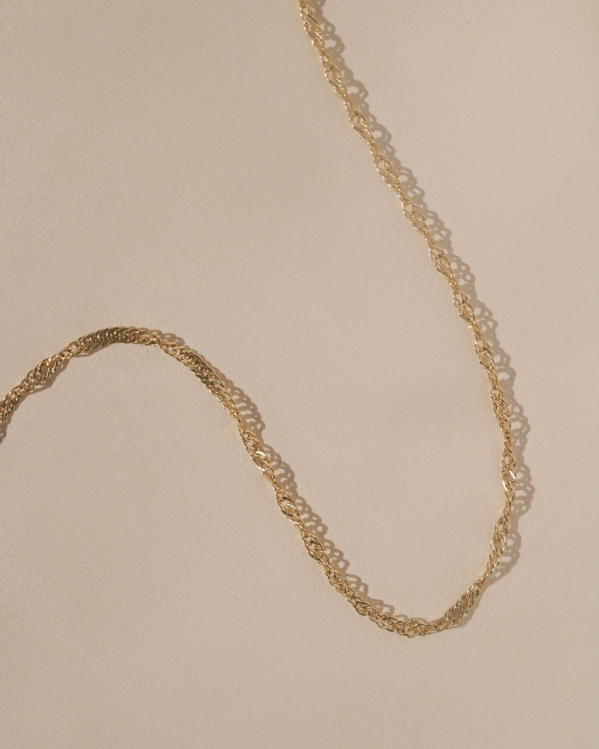 Mountainside Halyard Necklace 18kt gold fill chain