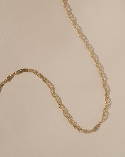 Mountainside Halyard Necklace 18kt gold fill chain