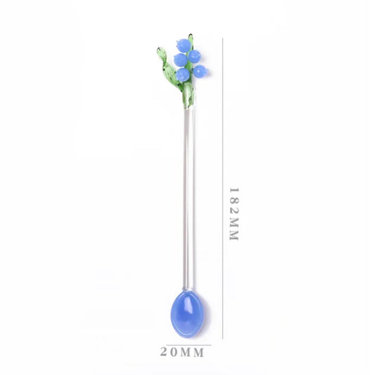Flower Glass Stirring Spoon