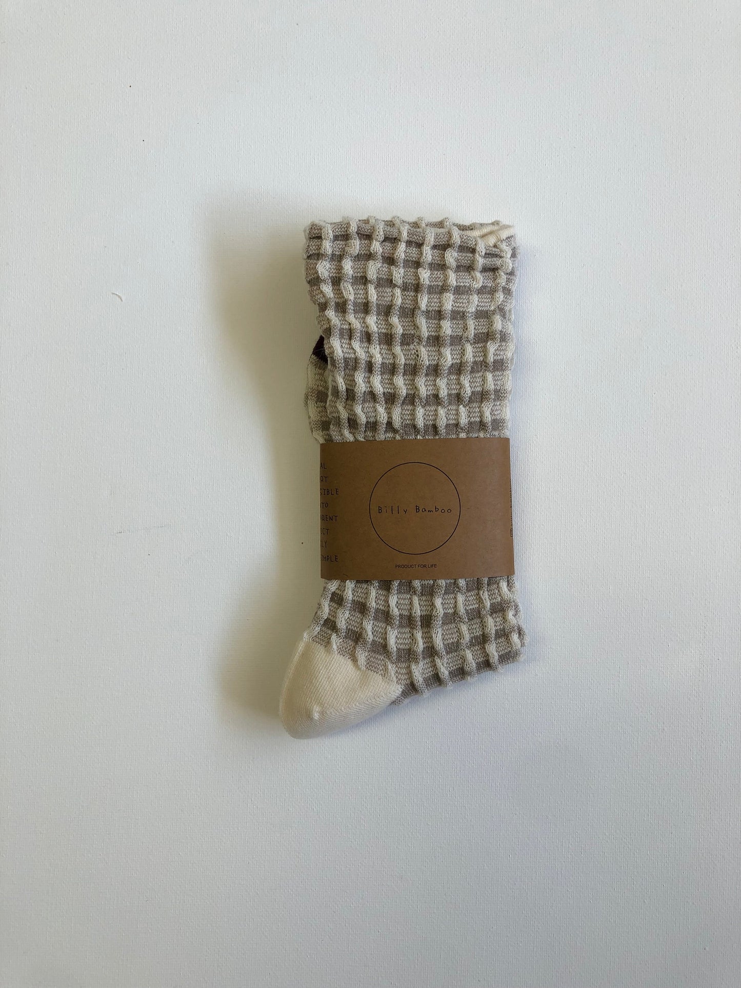Gingham Waffle Socks