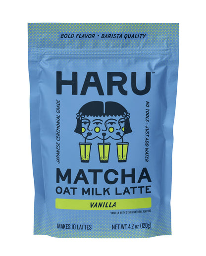 Haru Vanilla Matcha Oat Latte Mix