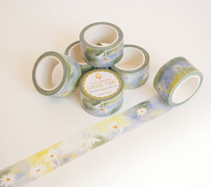 Functional, versatile tape for packaging gifts, scrapbooking, or journaling. washi tape
