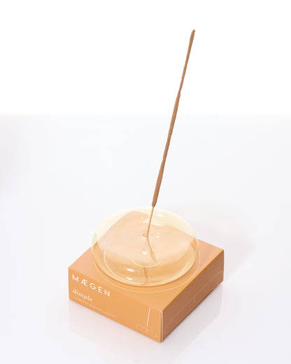 Dimple Glass Incense Holder