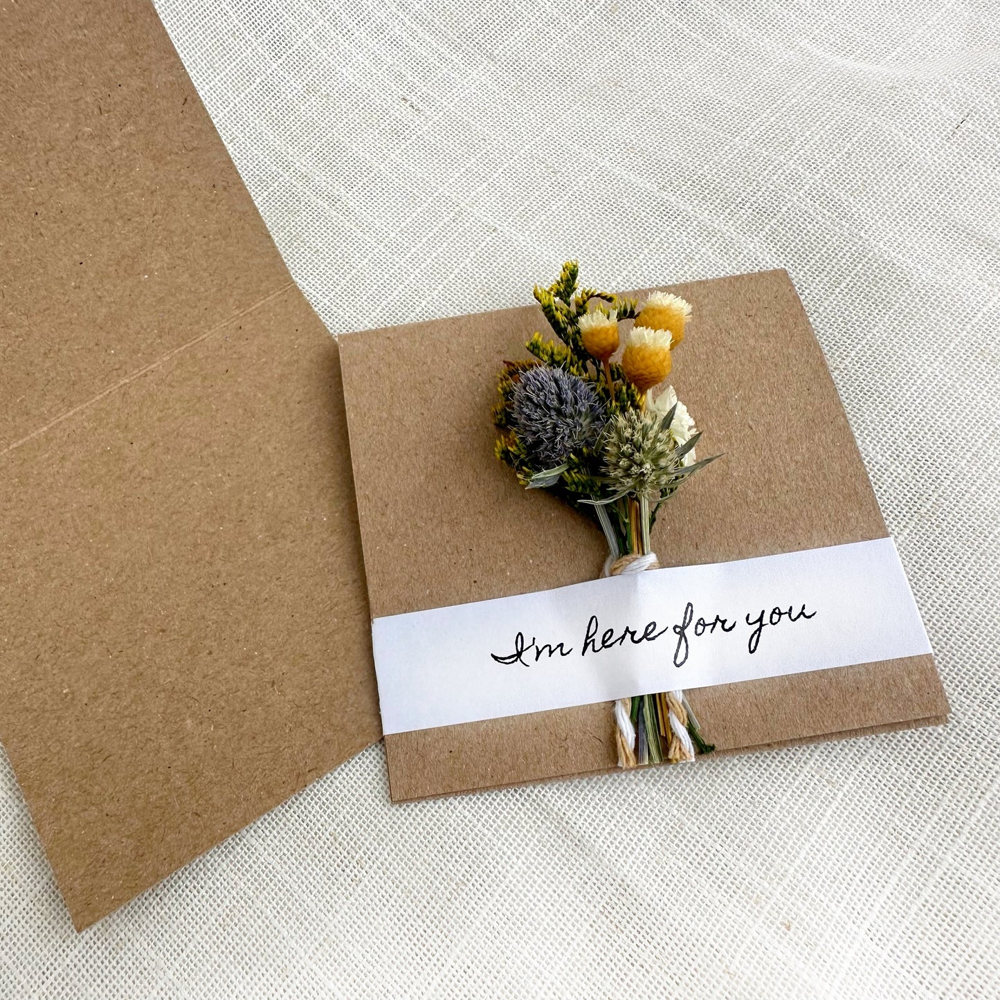 Mini Dried Floral Bouquet Card