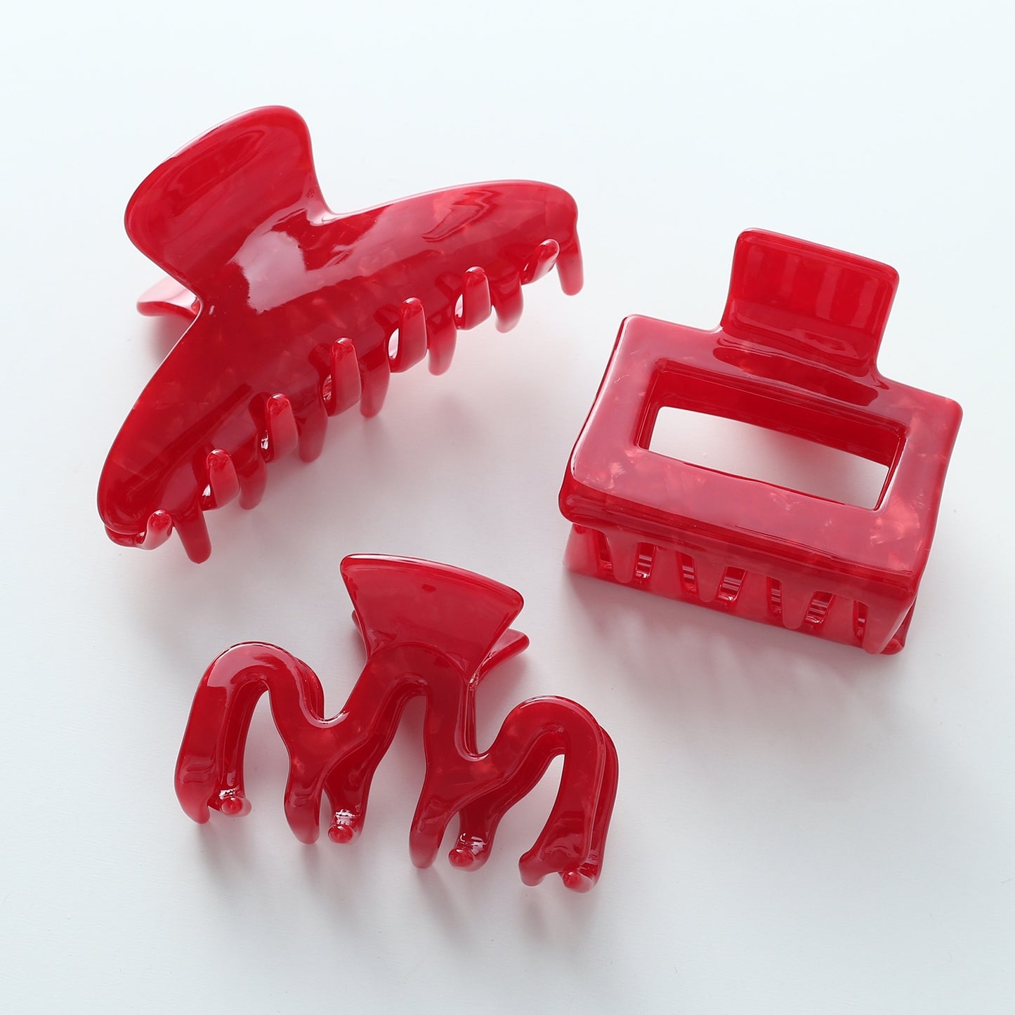 Cherry Red Claw Clip