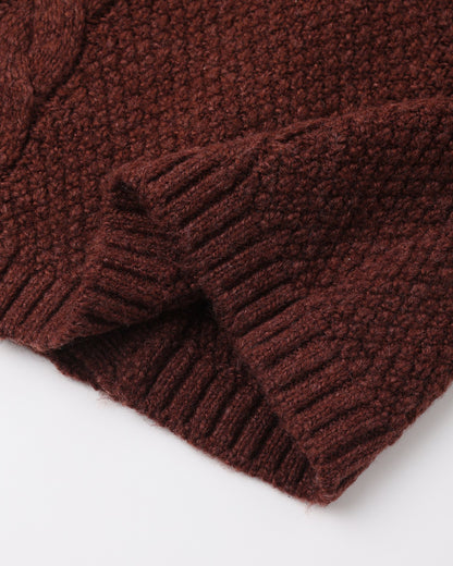 Black Cherry Knit Cardigan