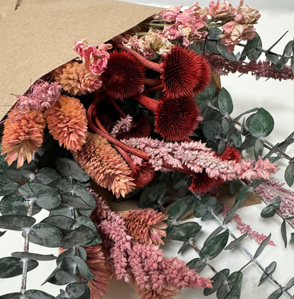 Ruby Dried Floral Bouquet