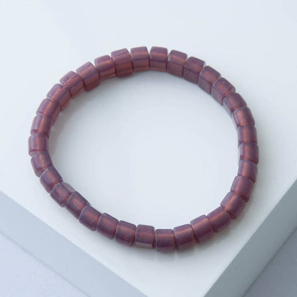 Opaque Glass Bead Bracelet