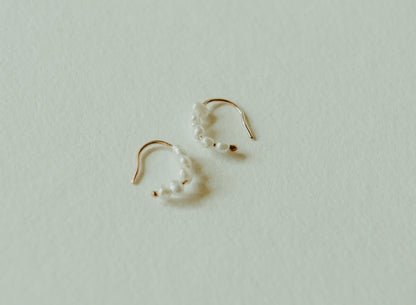 Seed Pearl Hoops