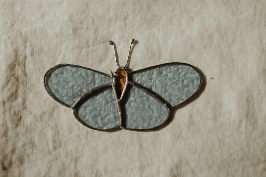 Butterfly Stained Glass Pendant