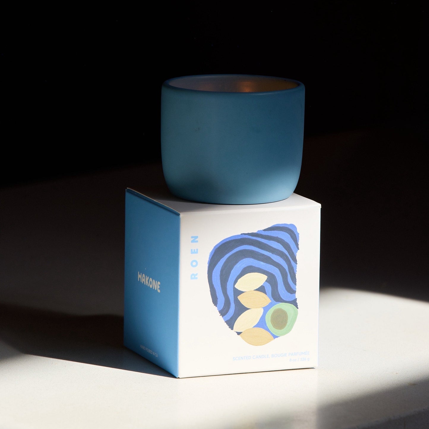 Scents of Japanese cypress, sacred stone, onsen water, crushed tea, volcanic ash.


Roen candles are hand poured in their Southern California studio using a coconut + soy wax blend for a natural, clean burn.