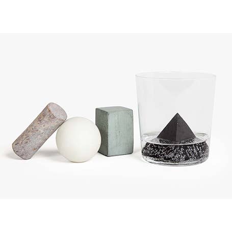 areaware drink rocks / Drink Rocks keep your spirits as they should be: undiluted.  The platonically shaped stones are designed to be chilled in your freezer before being admired in your evening cocktail. Made with soapstone and marble.
