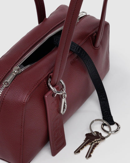 Recycled Leather Bowler Bag