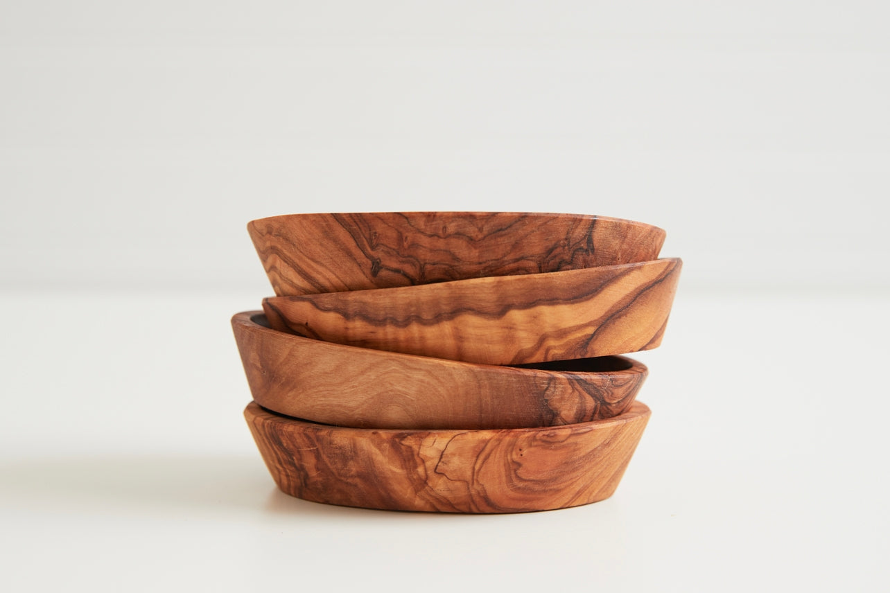 Olive Wood Aperitivo Bowls Set
