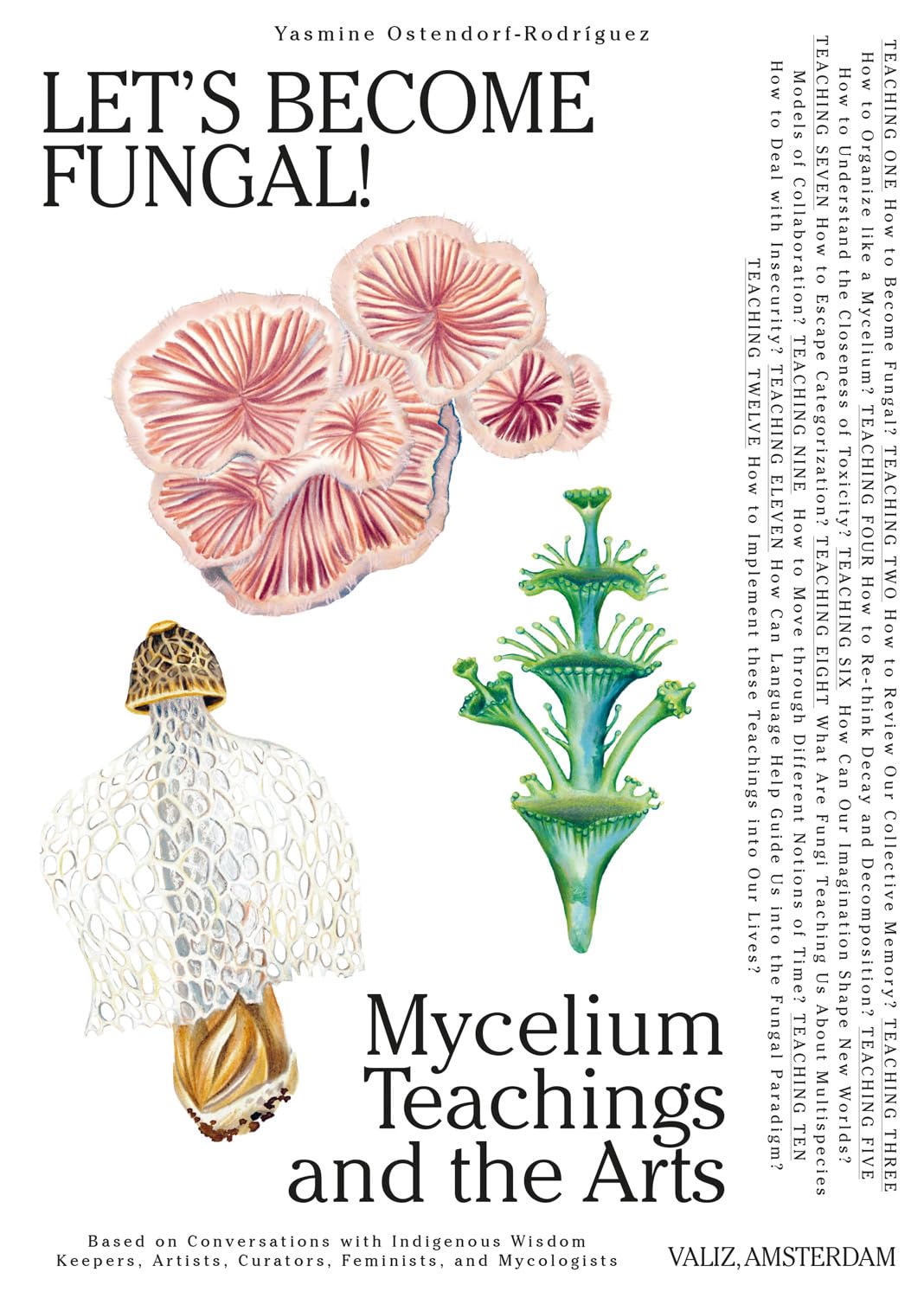 Twelve lessons in fungal activism, Indigenous knowledge and collaboration for artists, gardeners, educators and anyone intrigued by the fascinating life and inspiring metaphors of the mycelium and the mushroom.