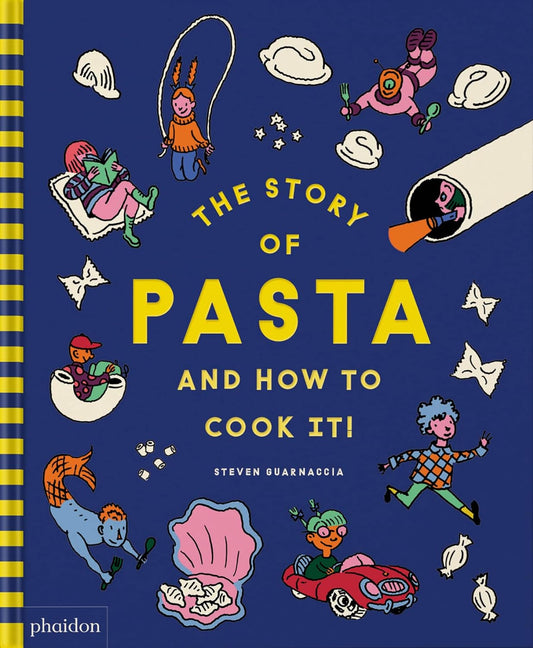 The Story of Pasta and How to Cook It. In this ultimate book of pasta for children ages 7 and up, 35 pasta shapes are brought to life through clever illustrations and fascinating facts to feed children’s imaginations – and their bellies! Each pasta is accompanied by a simple recipe specially suited to its shape. 