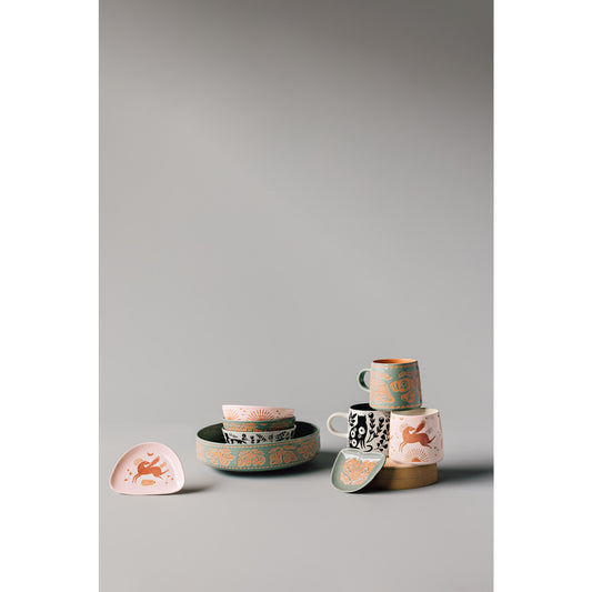 Nocturna Imprint Serving Bowl Danica Studio