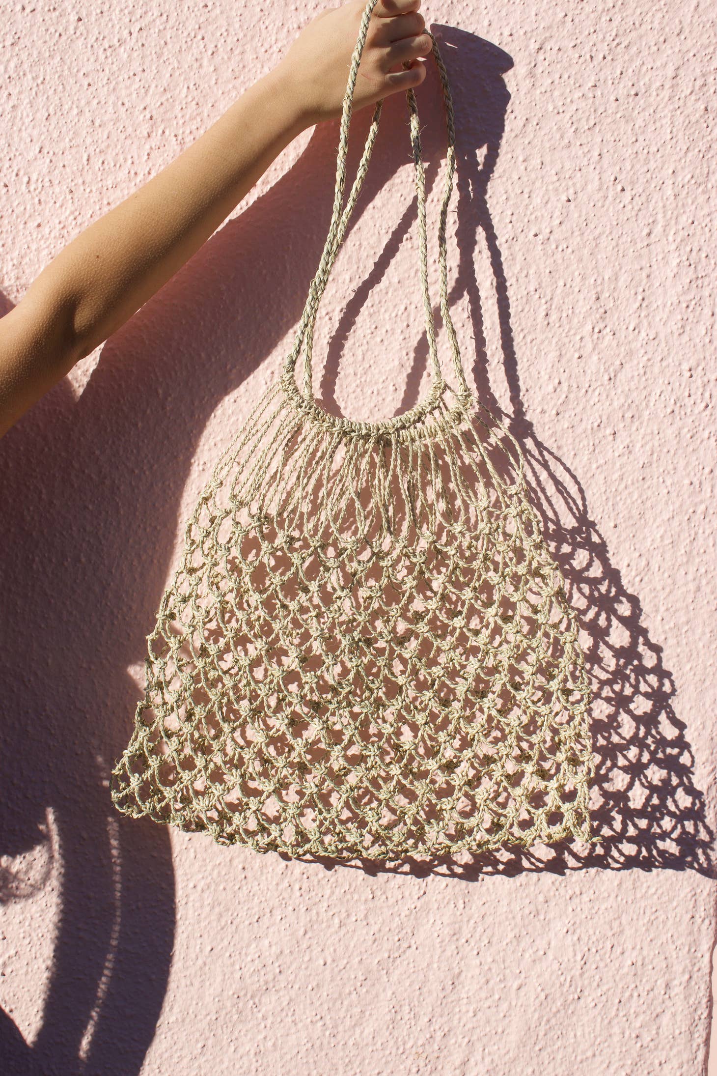 Handwoven from chupon in Patagonia, Chile by two women artisans. We love to use this bag for a day at the beach or a trip to the farmers market, or even as decor in the home.