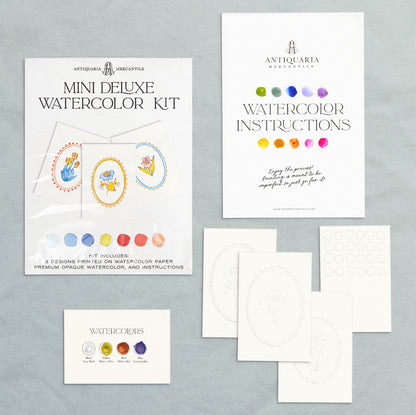 Let your creativity take flight with our Mini Watercolor Kit! This compact, beginner-friendly kit features delicate designs that are perfect for exploring watercolor in a simple and relaxing way.