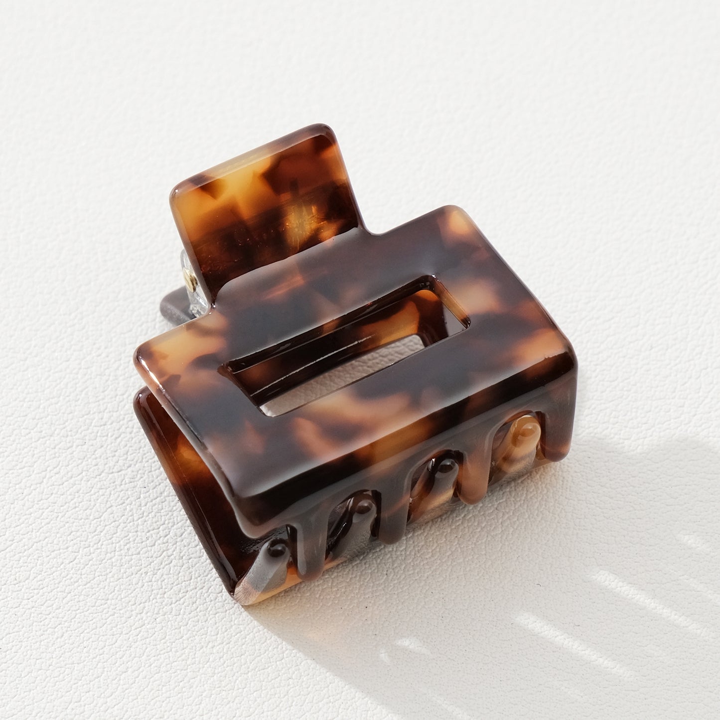 Deep Tortoise Mini Claw Clip