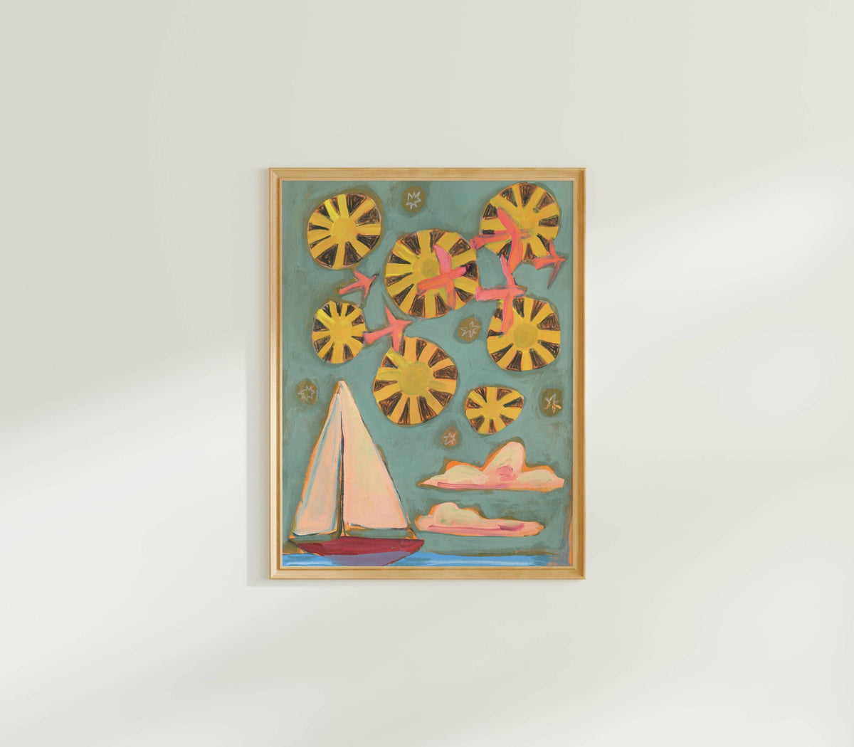 Sailboat Sun Print