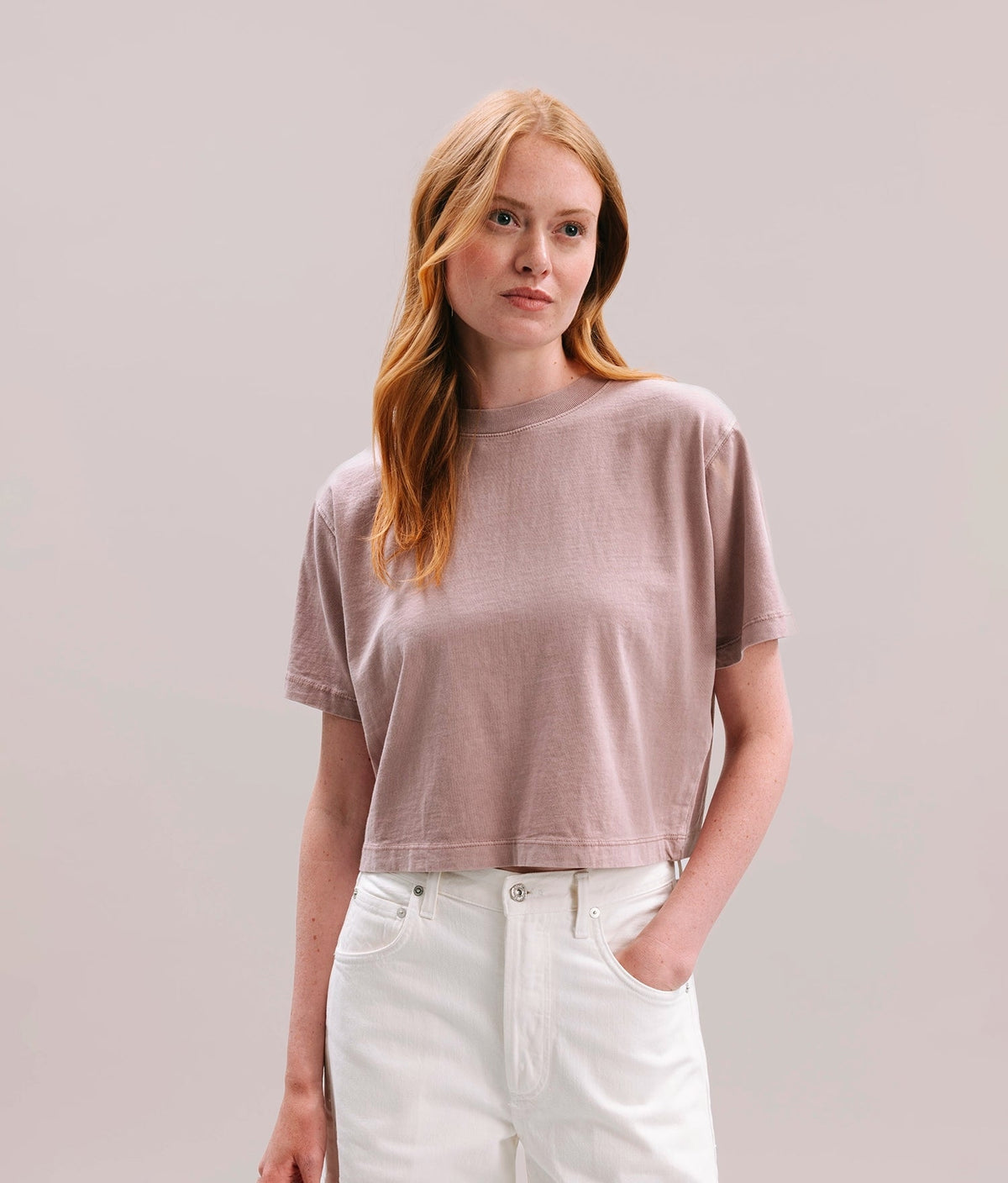 Relaxed Cropped Tee