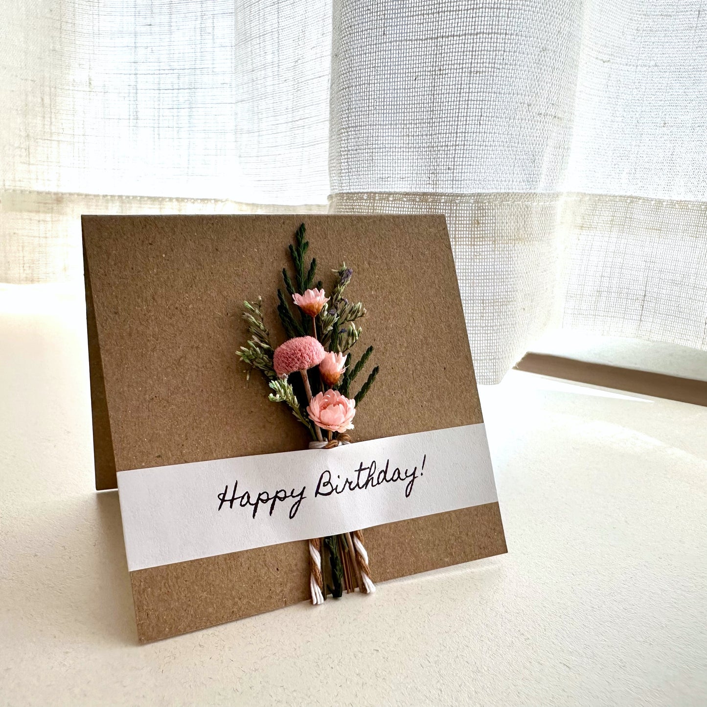 Mini Dried Floral Bouquet Card