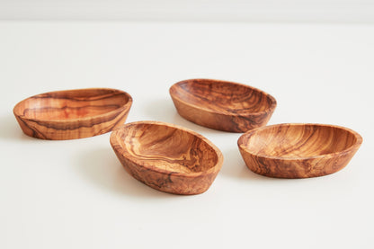 Olive Wood Aperitivo Bowls Set