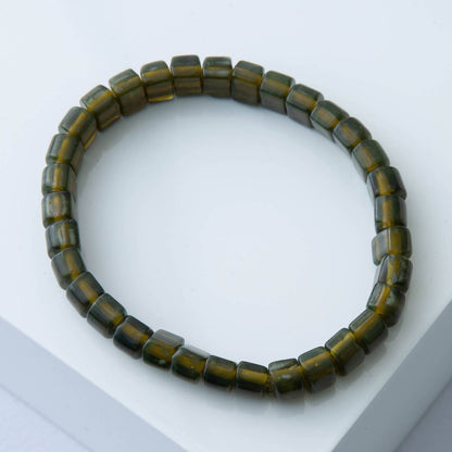 Opaque Glass Bead Bracelet