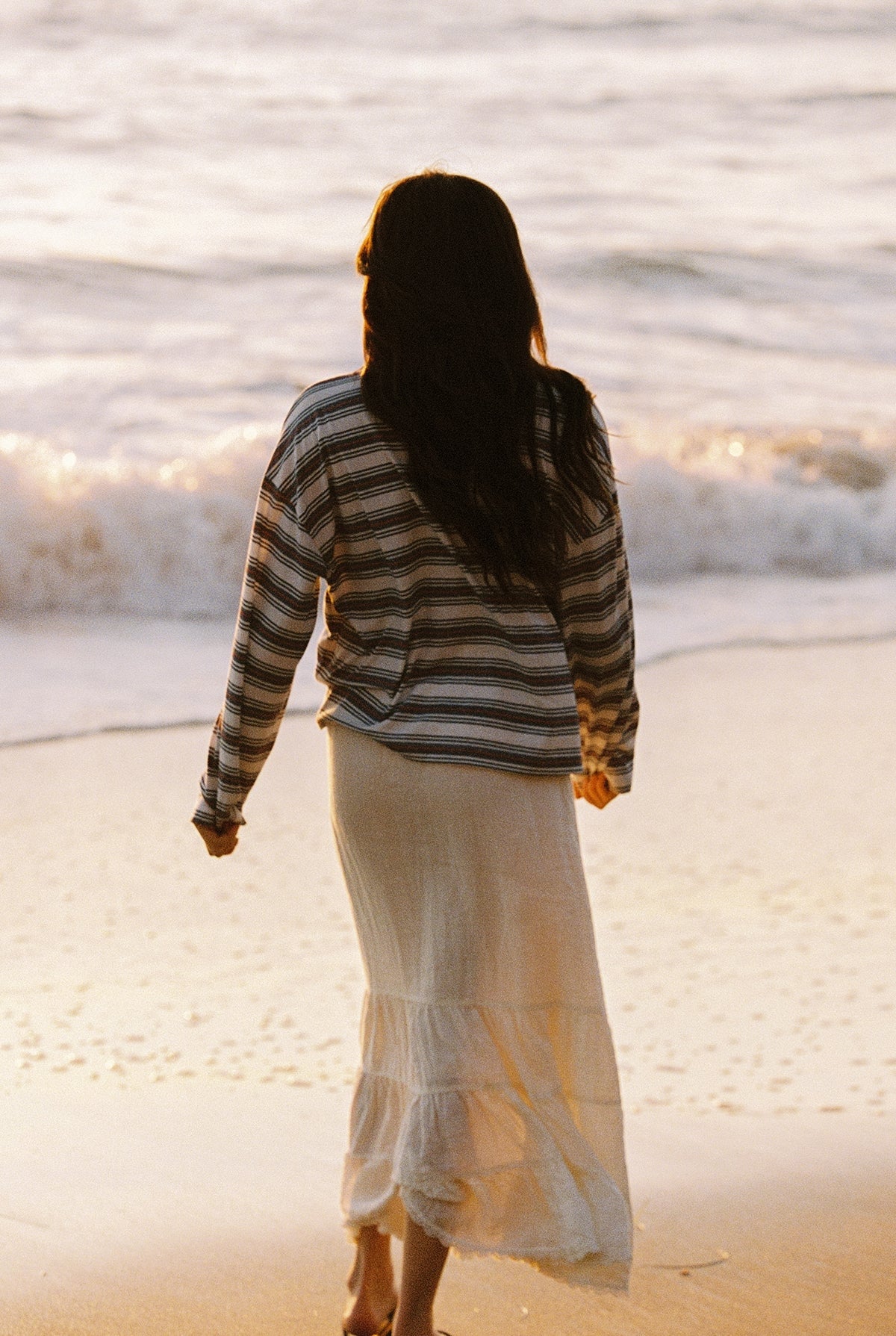 LA Relaxed Tissue Linen Skirt 