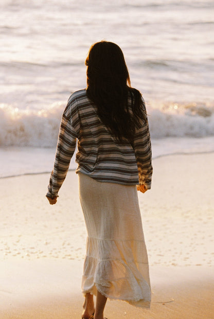 LA Relaxed Tissue Linen Skirt 