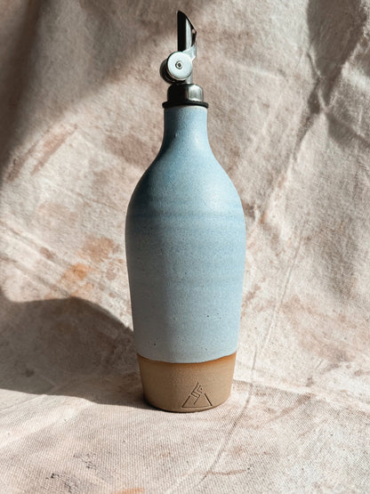 stoneware olive oil cruet