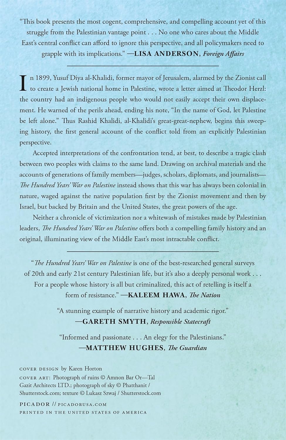 The Hundred Years' War on Palestine