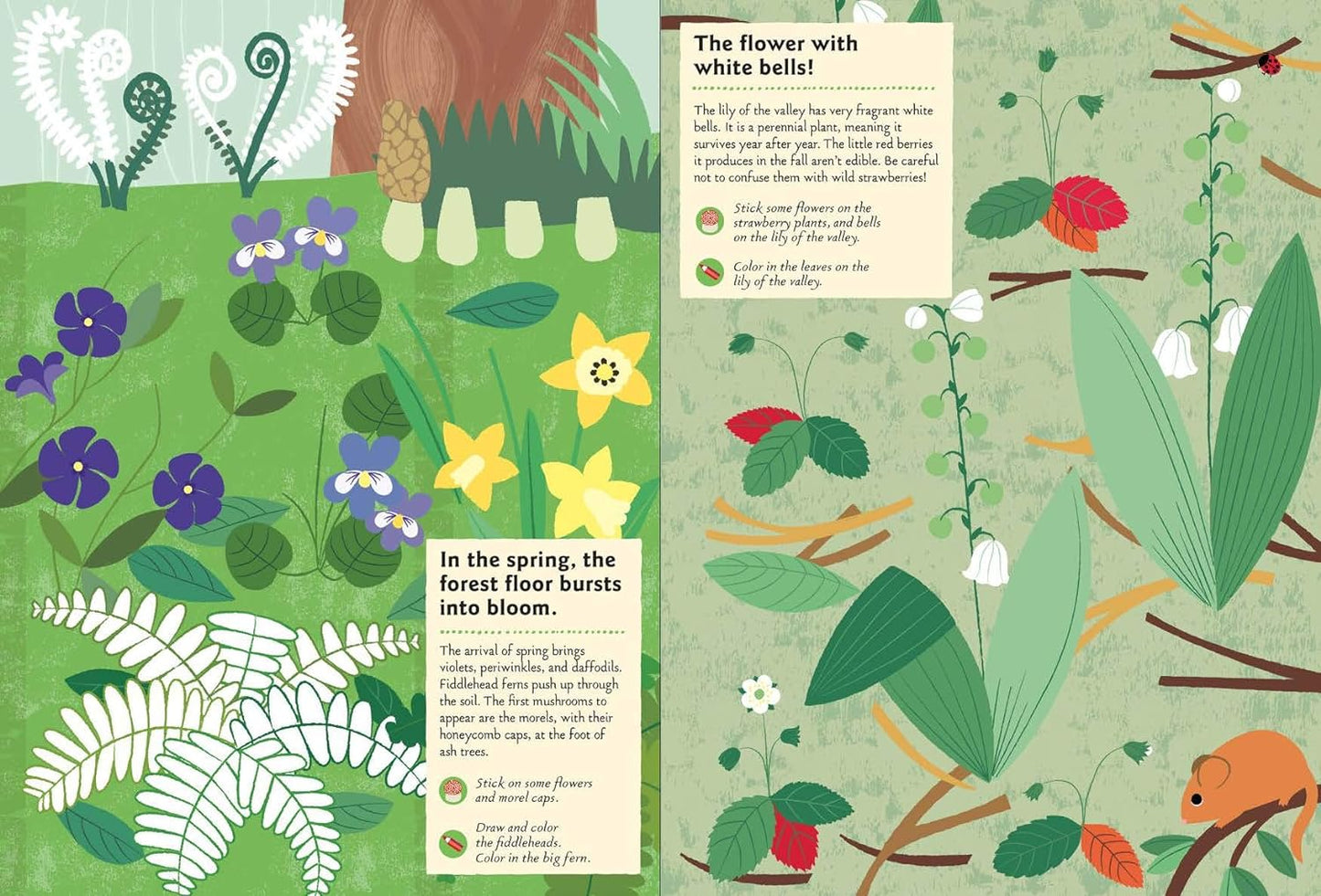 Keep young nature lovers entertained for hours with interactive activities and beautiful illustrations. Children are encouraged to color, sticker, draw, and learn.