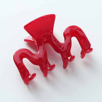 Cherry Red Claw Clip