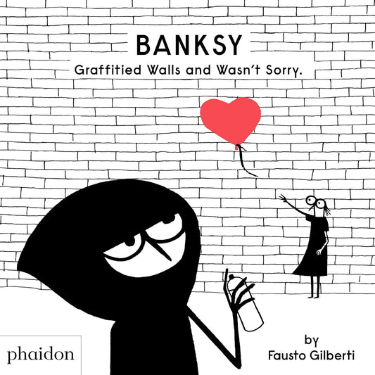 Fausto Gilberti brings life, intrigue, and whimsy to the mysterious story of one of the most important contemporary artists of our time. Banksy is a world-famous graffiti artist who secretly spray paints pictures on streets while no one is watching! His works are often about politics, war, and other important things.