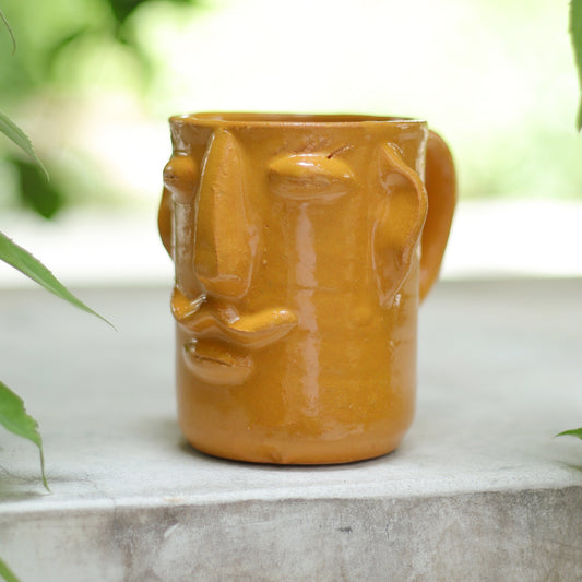 Manny Mug - Made by hand from glazed clay in Oaxaca. Luz Collection