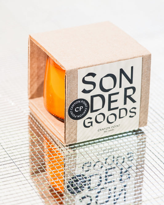 sonder goods canyon point soy wax candle