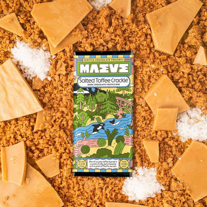 Salted Toffee Crackle Chocolate