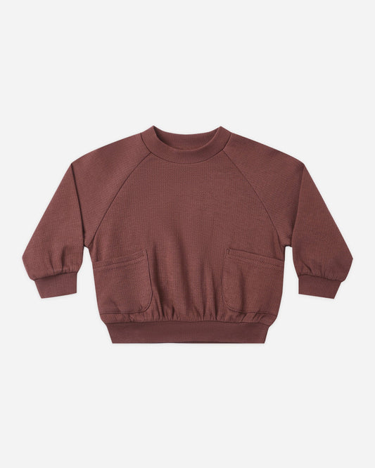 Black Cherry Pocket Sweatshirt