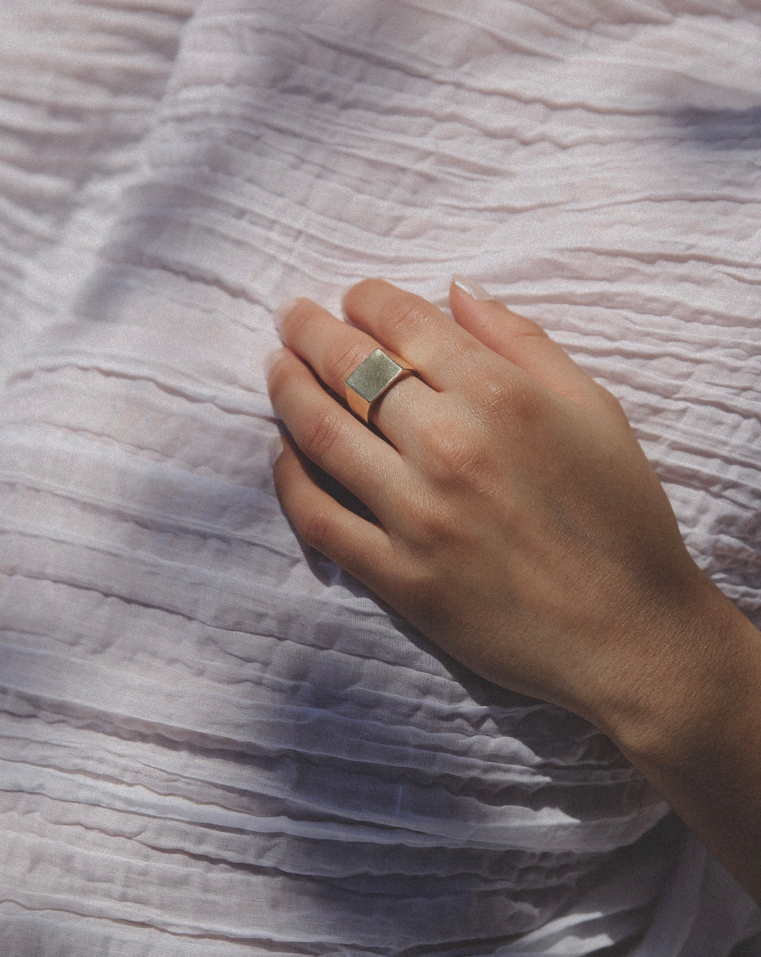 Mountainside Roam Ring - Unisex vintage inspired flat top Signet ring. Handmade in the Santa Cruz Mountains.