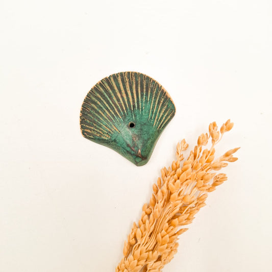 Brass Seashell Incense Holder