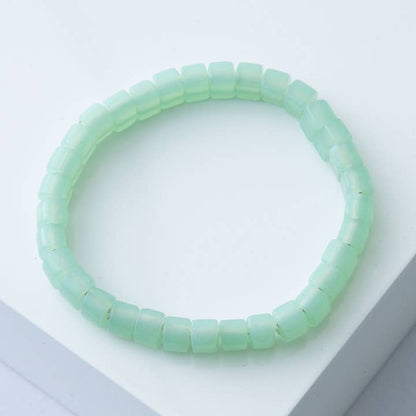 Opaque Glass Bead Bracelet