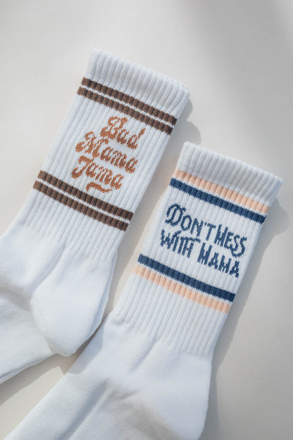 Don’t Mess with Mama 100% cotton crew Socks