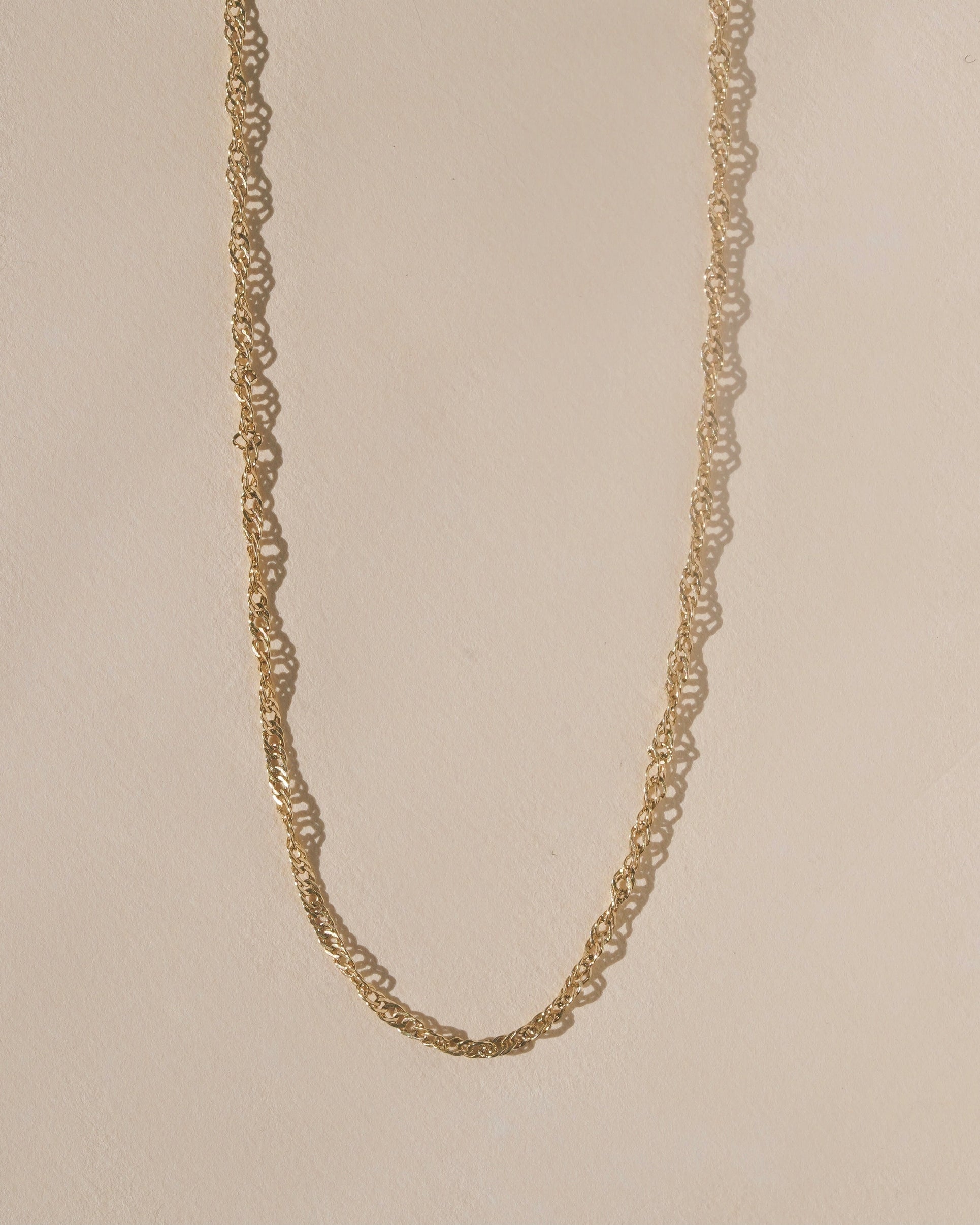 Mountainside Halyard Necklace 18kt gold fill chain