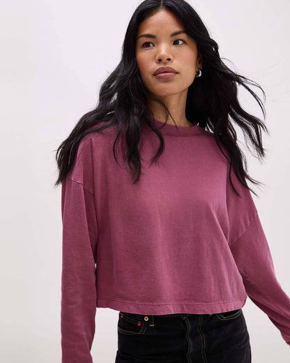 Relaxed Cropped Long Sleeve