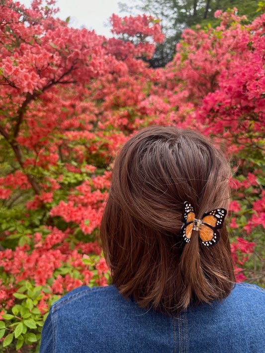 Mini Monarch Butterfly Claw Clip